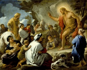 St. John the Baptist preaching